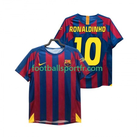 Tenue FC Barcelone RONALDINHO 10 Champions League 2006 Retro Domicile 2005 Maillot de Foot Tenue FC Barcelone RONALDINHO 10 Champions League 2006 Retro Domicile 2005 Maillot de Foot